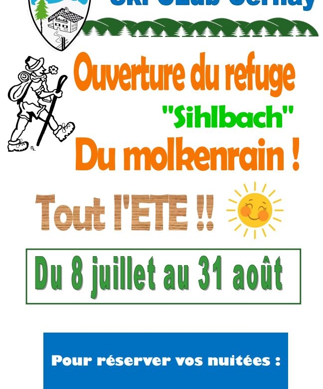 Ouverture du refuge tout l'été !